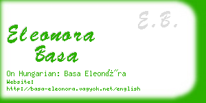 eleonora basa business card